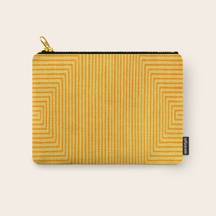 Yellow Modern Geometric Design Artwork Carry All Pouch Gallery Image 1