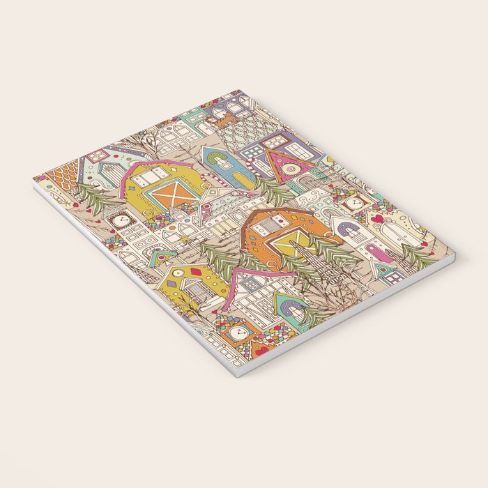 vintage gingerbread town Notebook Gallery Image 3