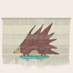 Hedgehog in hair raising speed Wall Hanging Gallery Image 1