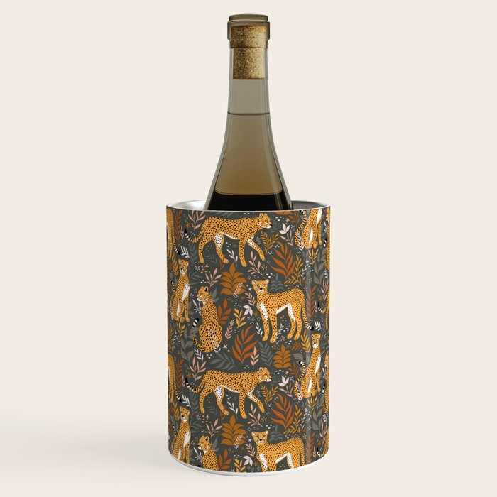 Wild Cheetah Pattern II - Autumn Wine Chiller Gallery Image 2
