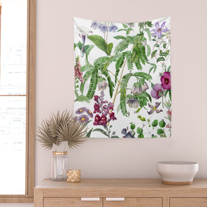 Purple Mimosa Wall Tapestry Gallery Image 2