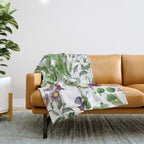 Purple Mimosa Throw Blanket Gallery Image 1