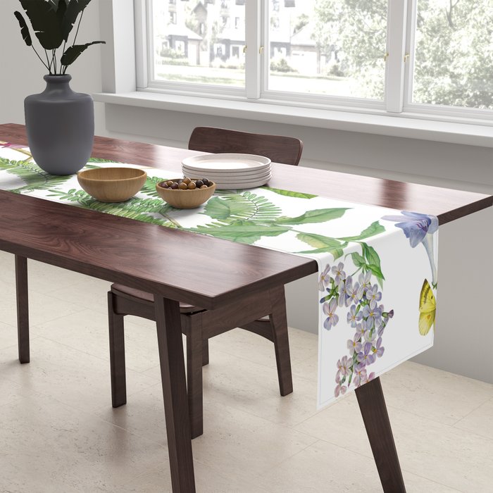 Purple Mimosa Table Runner Gallery Image 2