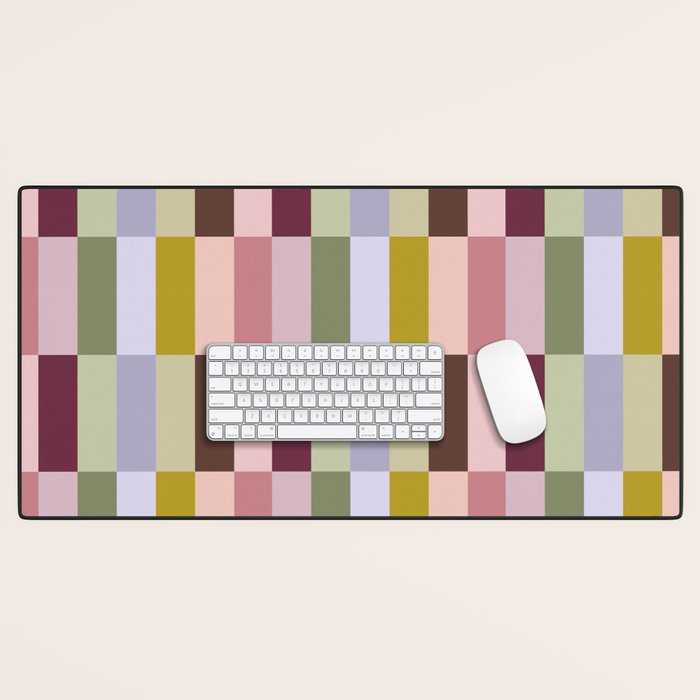 Checker block tiles - eclectic Desk Mat Gallery Image 1