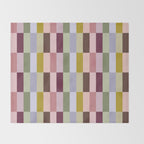 Checker block tiles - eclectic Throw Blanket Gallery Image 2