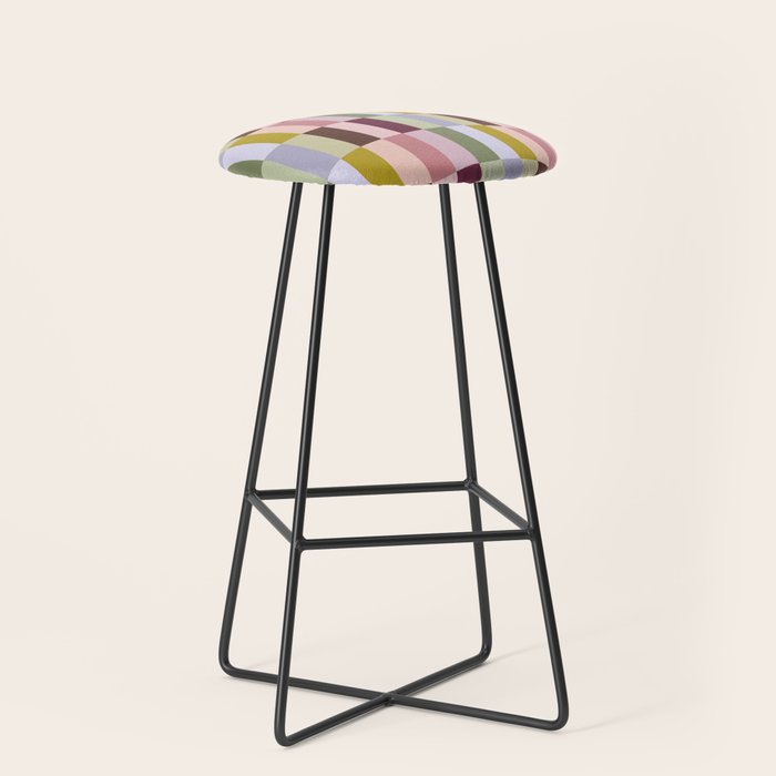 Checker block tiles - eclectic Stool Gallery Image 1