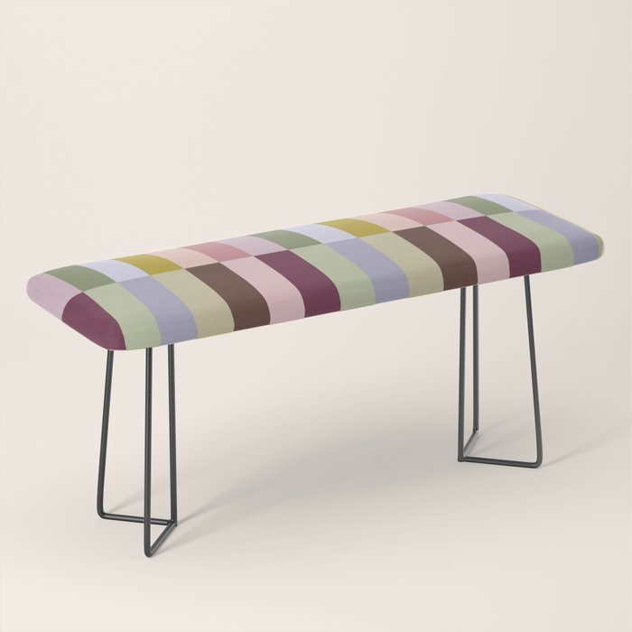 Checker block tiles - eclectic Bench Gallery Image 1