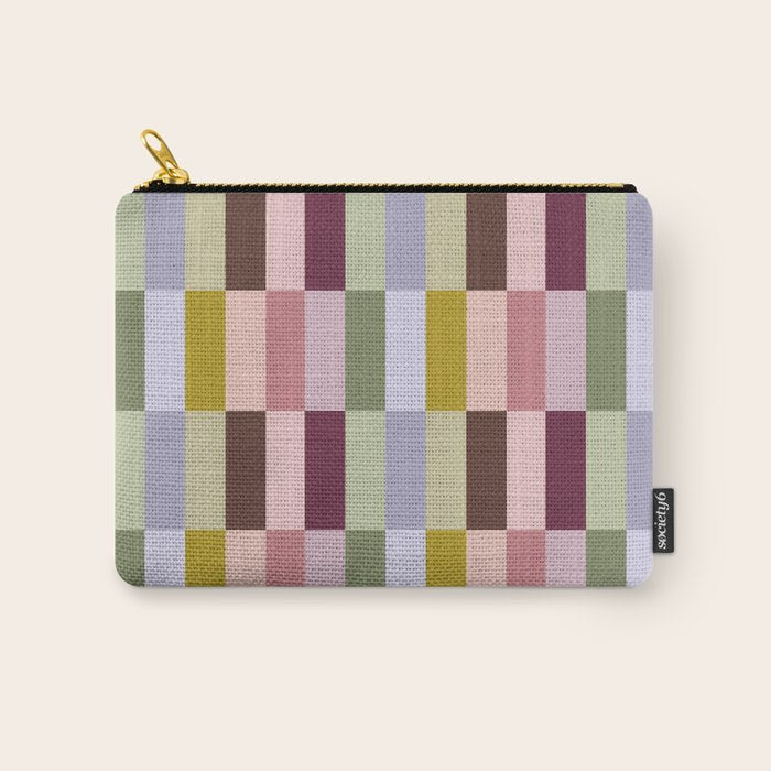 Checker block tiles - eclectic Carry All Pouch Gallery Image 1