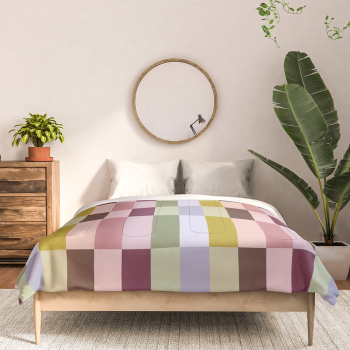 Checker block tiles - eclectic Comforter Gallery Image 3