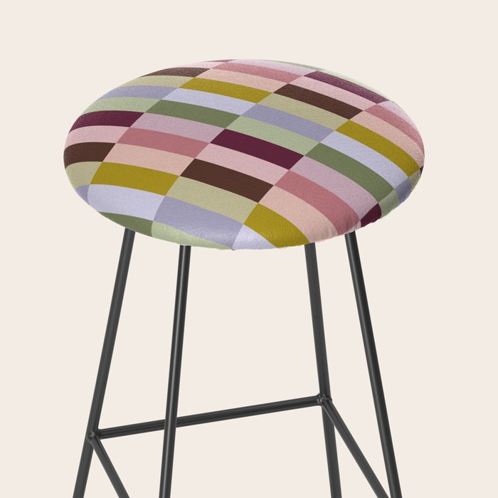 Checker block tiles - eclectic Stool Gallery Image 2