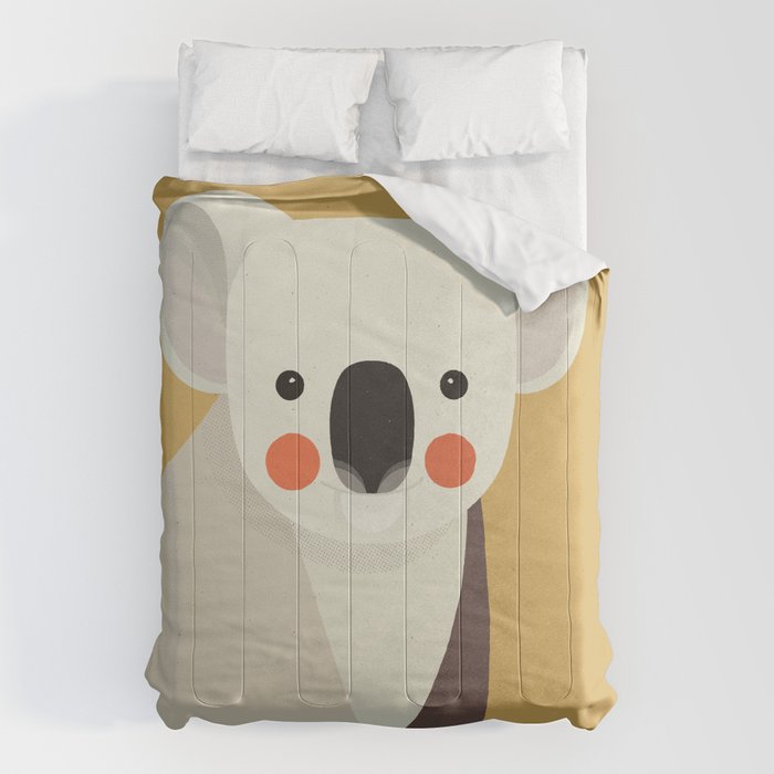 Koala, Animal Portrait Comforter Gallery Image 6