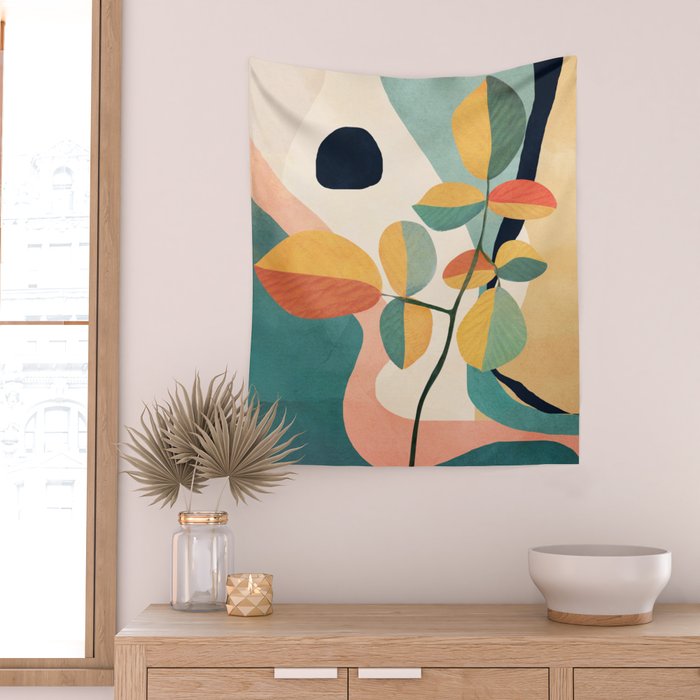 Colorful Branching Out 26 Wall Tapestry Gallery Image 2