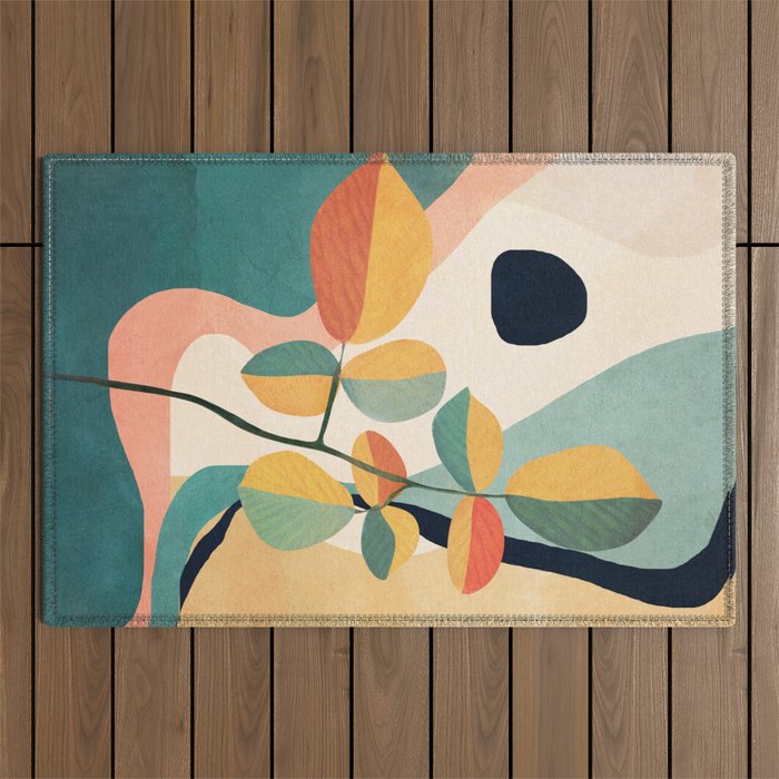 Colorful Branching Out 26 Outdoor Rug Gallery Image 1