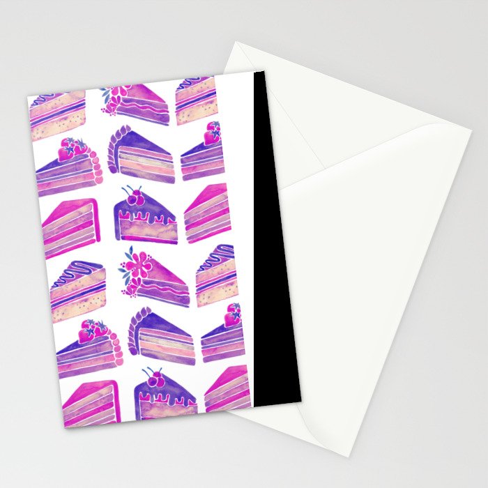Cake Slices - Unicorn Palette Stationery Card Gallery Image 2