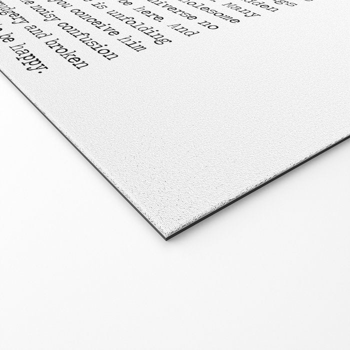 Desiderata by Max Ehrmann minimal typographical quote art print Welcome Mat Gallery Image 2