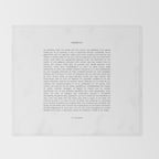 Desiderata by Max Ehrmann minimal typographical quote art print Throw Blanket Gallery Image 2
