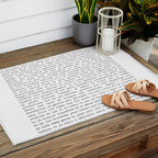 Desiderata by Max Ehrmann minimal typographical quote art print Outdoor Rug Gallery Image 2