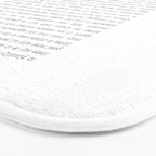 Desiderata by Max Ehrmann minimal typographical quote art print Bath Mat Gallery Image 3