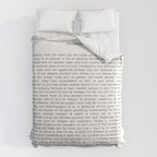 Desiderata by Max Ehrmann minimal typographical quote art print Comforter Gallery Image 6