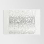 Desiderata by Max Ehrmann minimal typographical quote art print Rug Gallery Image 2