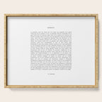 Desiderata by Max Ehrmann minimal typographical quote art print Serving Tray Gallery Image 1