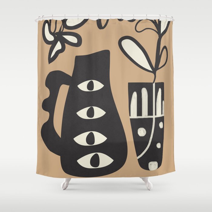 Surreal Flora 1 Shower Curtain Gallery Image 1