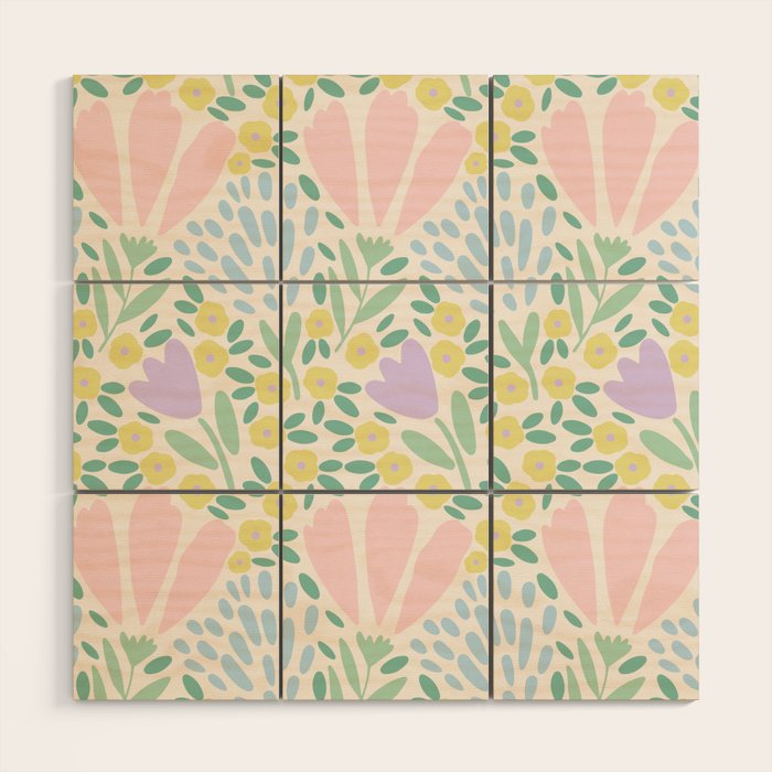 Sweet Flower Field  Wood Wall Art Gallery Image 1