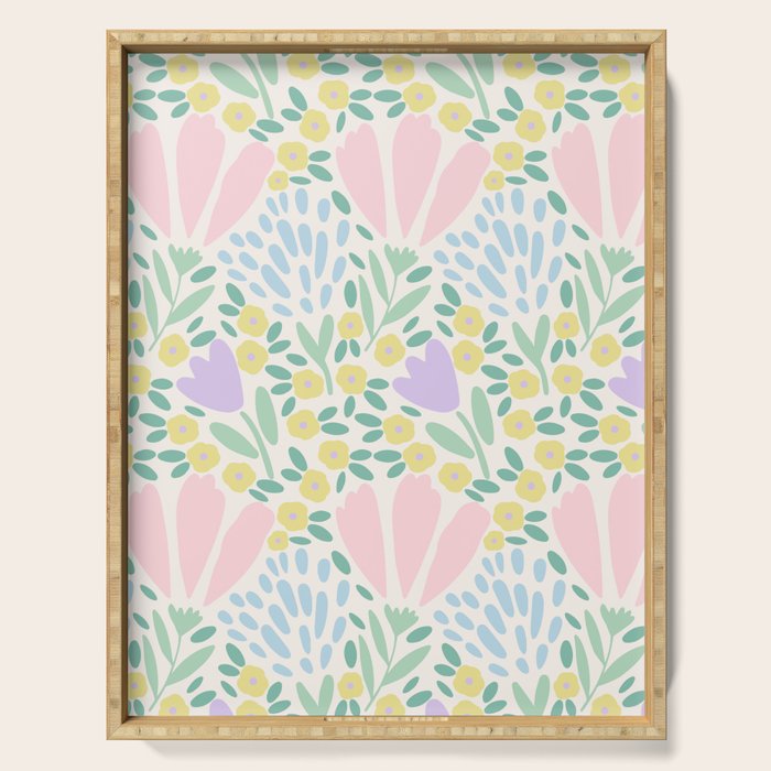 Sweet Flower Field  Serving Tray Gallery Image 1