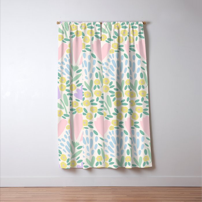 Sweet Flower Field  Window Curtain Gallery Image 3