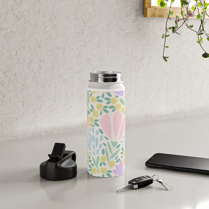 Sweet Flower Field  Water Bottle Gallery Image 4