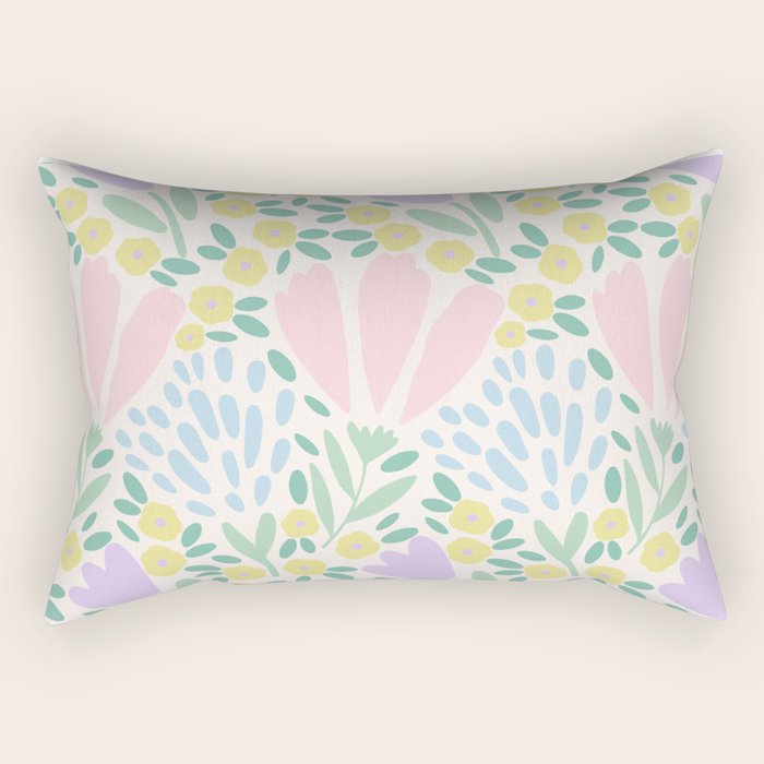 Sweet Flower Field  Rectangular Pillow Gallery Image 1