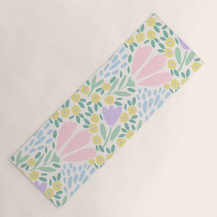 Sweet Flower Field  Yoga Mat Gallery Image 1