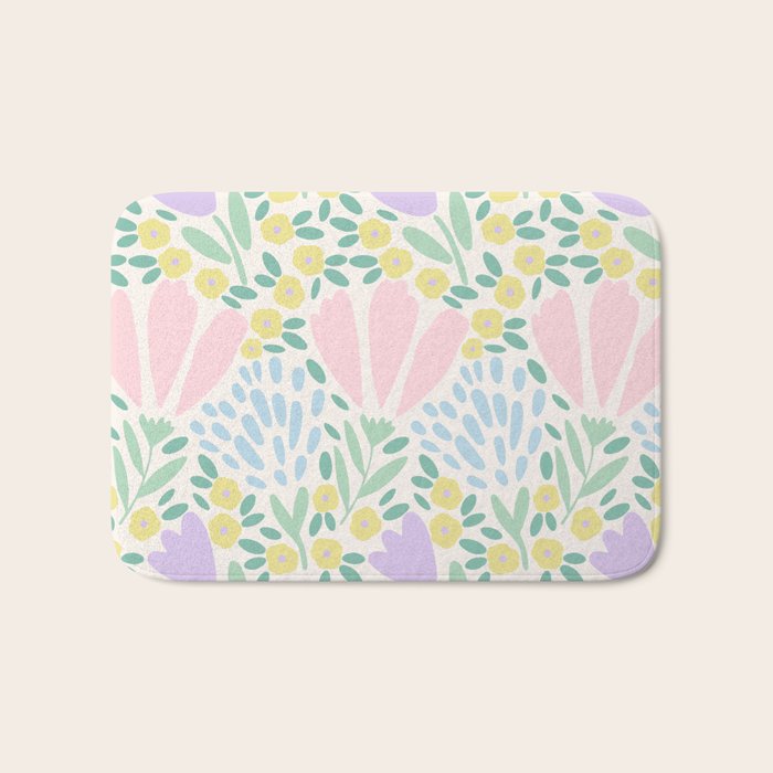 Sweet Flower Field  Bath Mat Gallery Image 1