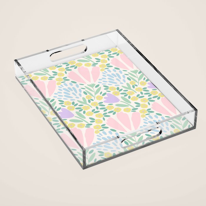 Sweet Flower Field  Acrylic Tray Gallery Image 1
