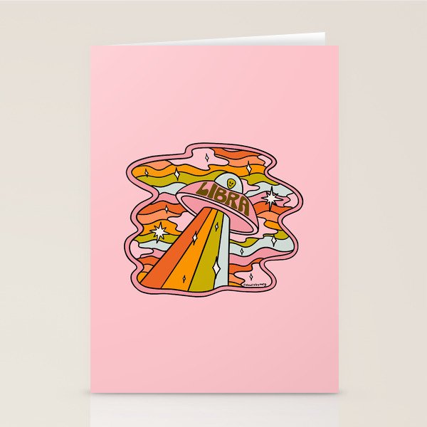 Libra UFO Stationery Card Gallery Image 2