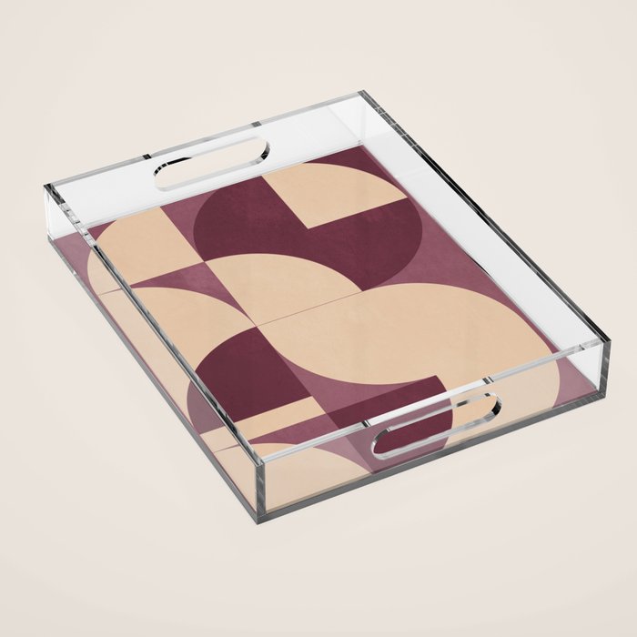 Modern geometric shapes 53 Acrylic Tray Gallery Image 1