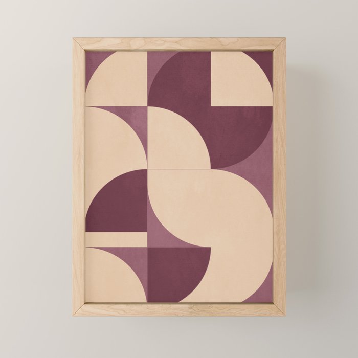 Modern geometric shapes 53 Mini Art Print Gallery Image 1