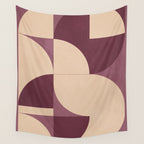 Modern geometric shapes 53 Wall Tapestry Gallery Image 4