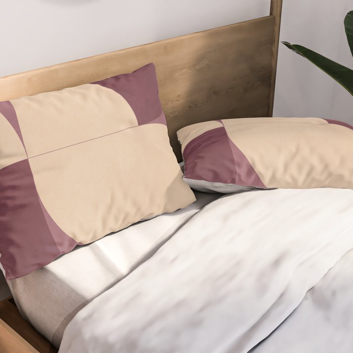 Modern geometric shapes 53 Pillow Sham Gallery Image 2