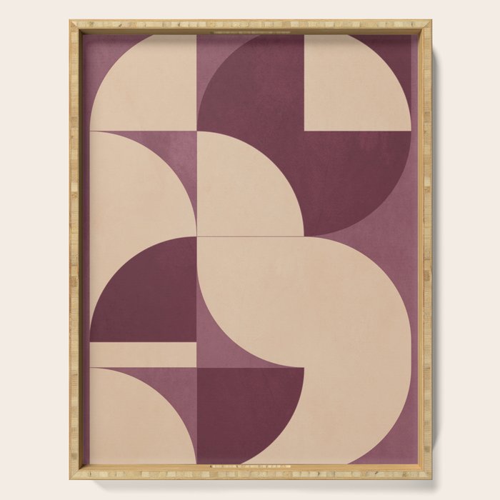 Modern geometric shapes 53 Serving Tray Gallery Image 1