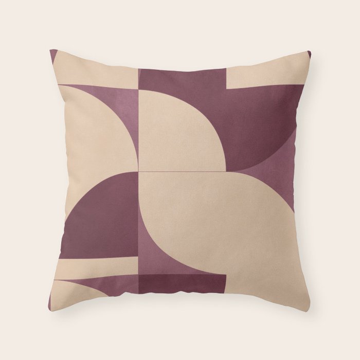 Modern geometric shapes 53 Throw Pillow Gallery Image 6