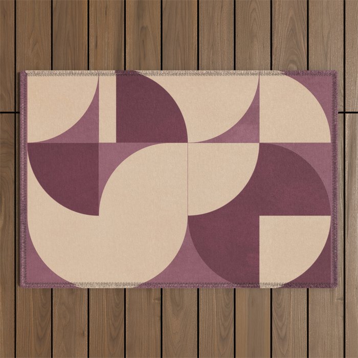 Modern geometric shapes 53 Outdoor Rug Gallery Image 1