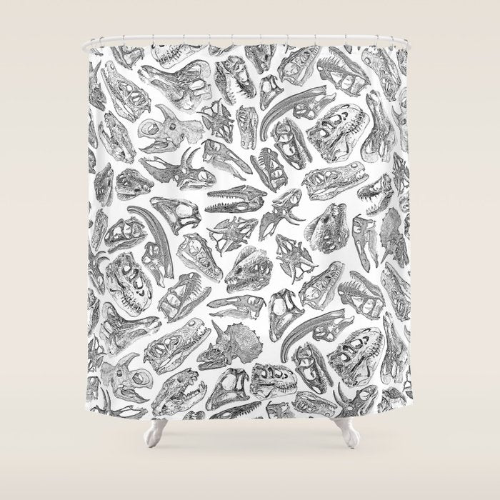 Paleontology Dream Shower Curtain Gallery Image 1