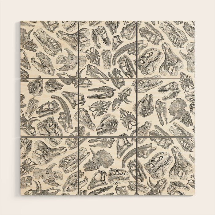 Paleontology Dream Wood Wall Art Gallery Image 1