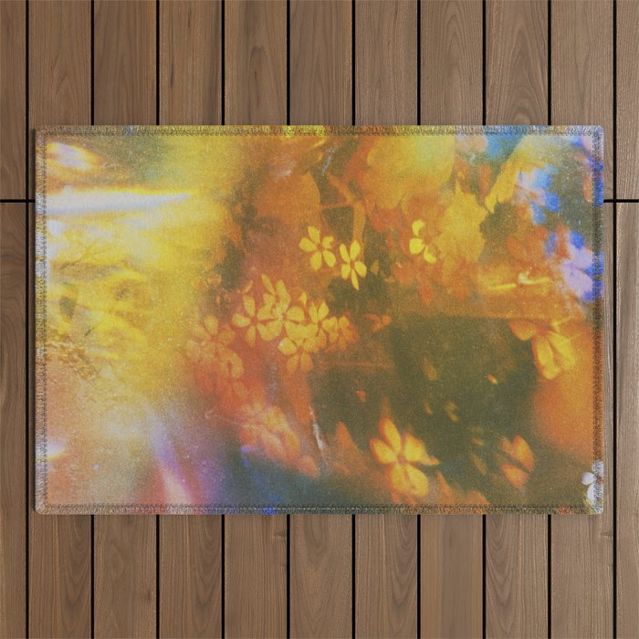 Florally Confined Outdoor Rug Gallery Image 1