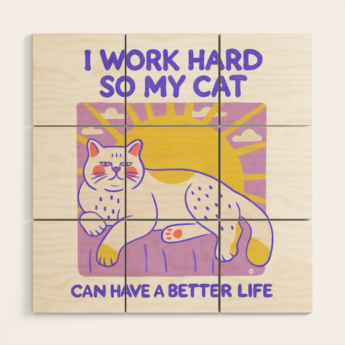 Working hard Wood Wall Art Gallery Image 1
