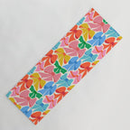 RainBows - Bright Multi Retro Rainbow Bows Yoga Mat Gallery Image 1