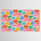 RainBows - Bright Multi Retro Rainbow Bows Tablecloth Gallery Image 2