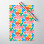 RainBows - Bright Multi Retro Rainbow Bows Wrapping Paper Gallery Image 1