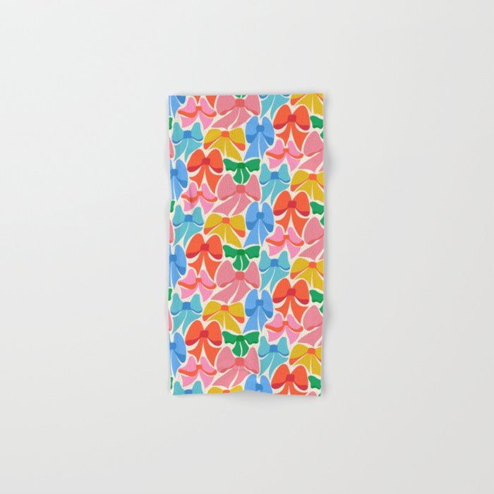 RainBows - Bright Multi Retro Rainbow Bows Bath Towel Gallery Image 1